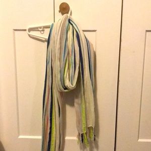 Colorful striped scarf